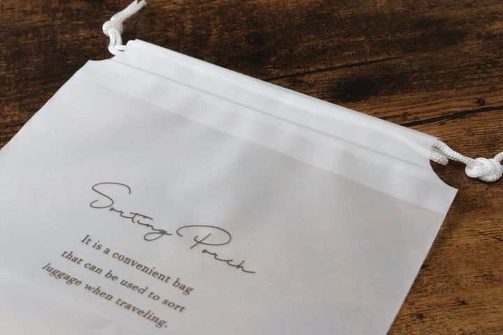 トラベルビニール巾着ポーチセット（fun trip） デザイン