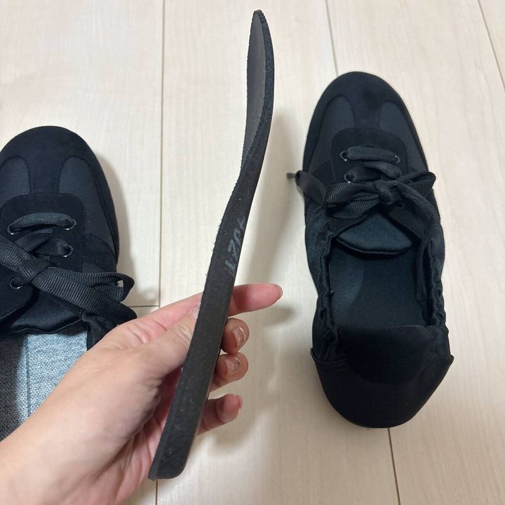 GUギャザーバレエスニーカー インソール