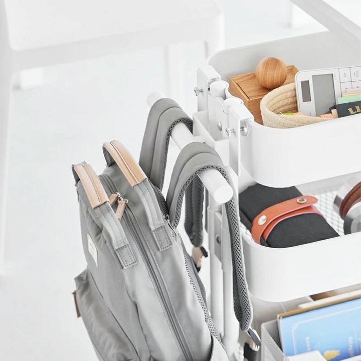 山崎実業tower スチールワゴン横ランドセル&リュックハンガー