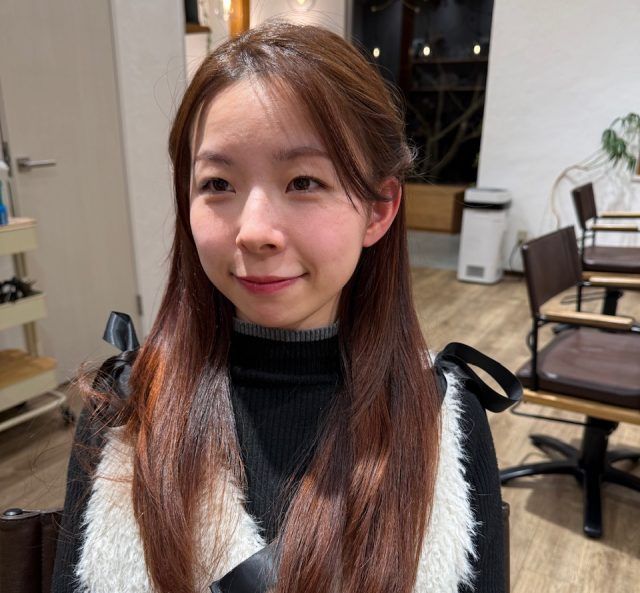 ハーフアップ正面