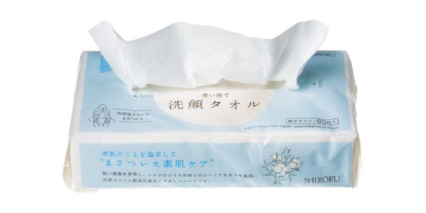 SHIRORU 使い捨て洗顔タオル