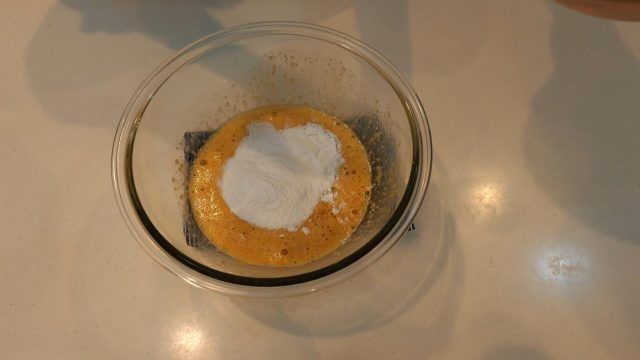 バナナケーキの生地