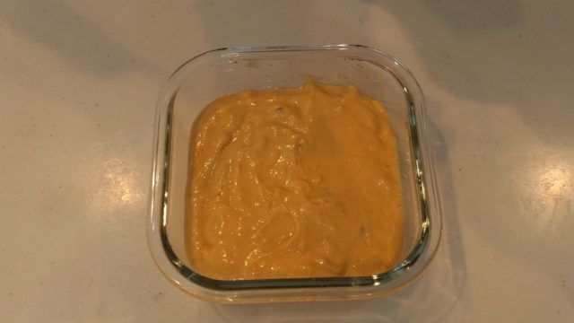 バナナケーキの生地