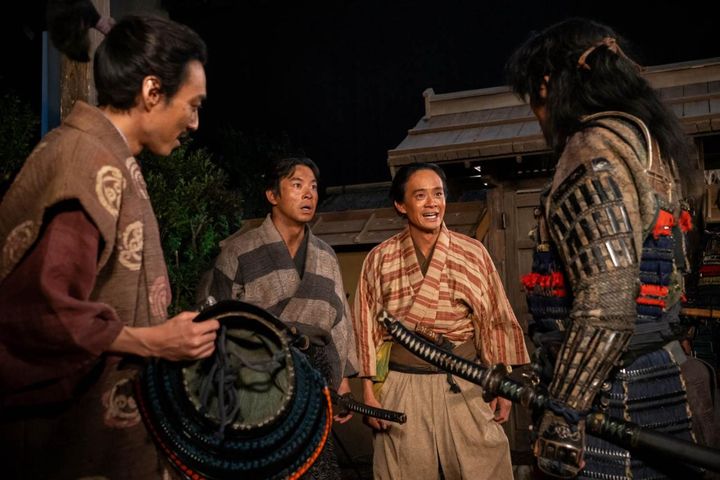 藤吉郎（池松壮亮）、蜂須賀正勝（高橋努）他／大河ドラマ「豊臣兄弟！」第7回より ©️NHK