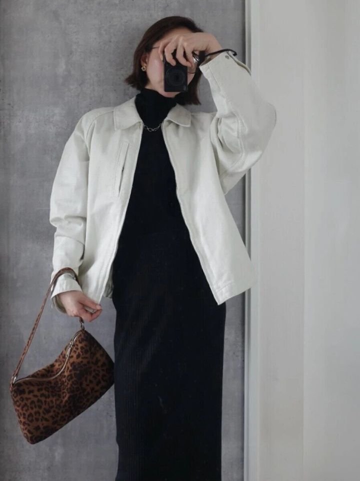 2026gu春コットンジップアップジャケット着回しコーデ