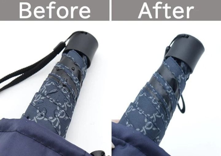 ダイソー 傘の収納袋（はっ水加工、巾着タイプ） 使用例
