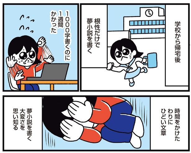 夢小説を書く大変さを思い知る （C）フォレスト／KADOKAWA