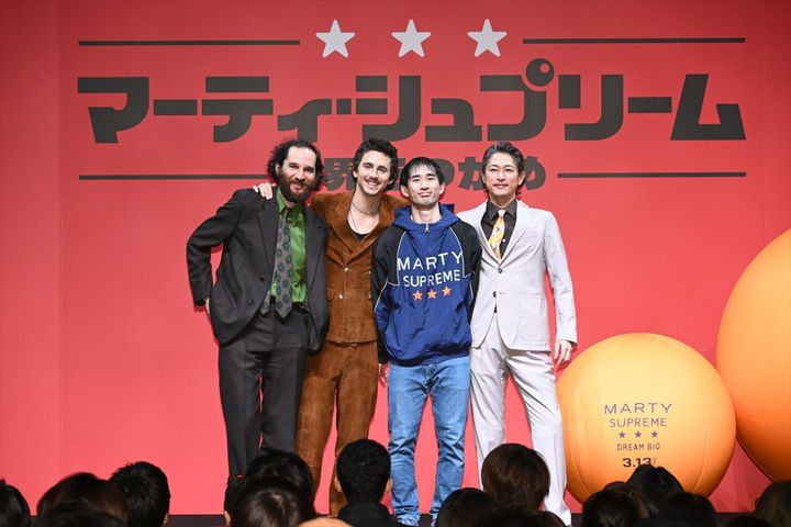 映画『マーティ・シュプリーム 世界をつかめ』ジャパンプレミアより （C）2025 ITTF Rights LLC. All Rights Reserved. width=