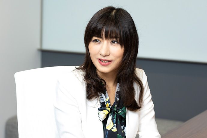 インタビューに答える株式会社ワーク・ライフバランス代表取締役社長 小室淑恵さん