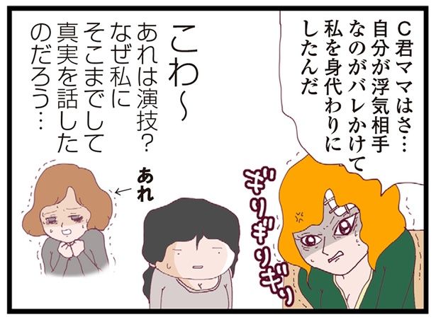  C君ママがD君ママを身代わりに… （C）マルコ／KADOKAWA