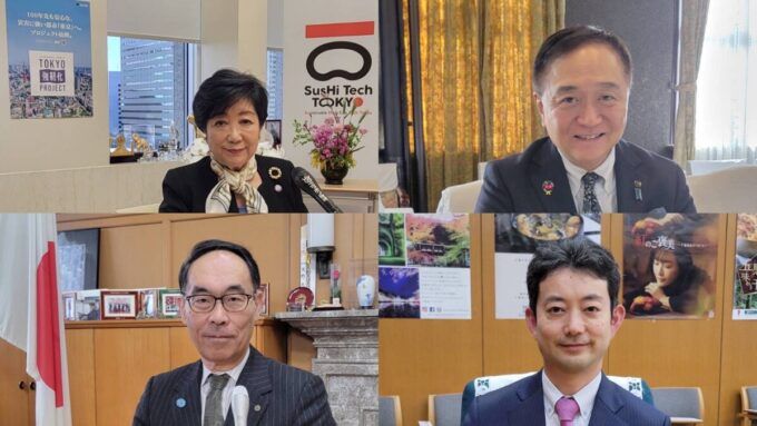 東京都・小池百合子知事、神奈川県・黒岩祐治知事、埼玉県・大野元裕知事、千葉県・熊谷俊人知事