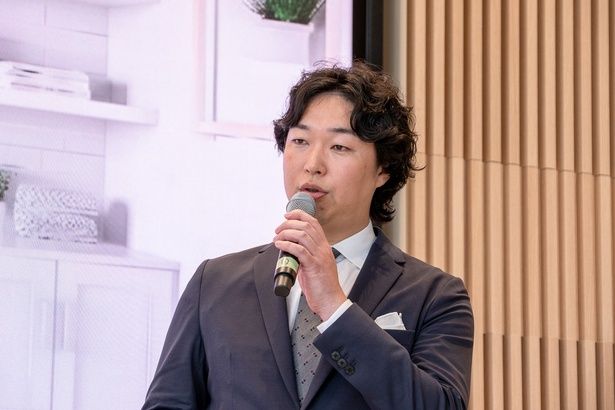 「ビジネスパーソンの課題であるケアの時短となり、究極のライフハックになる」と語った、FABRIC TOKYO 代表取締役の森雄一郎さん