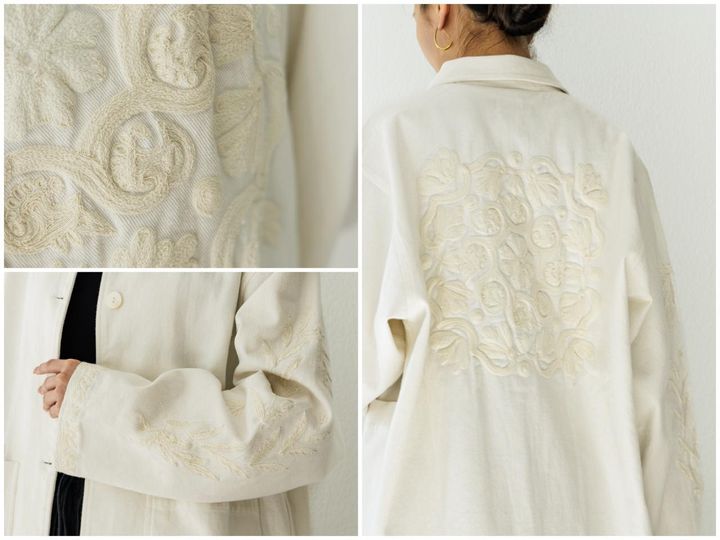 画像1: オーバーサイズでこなれ感たっぷり！ 刺繍たっぷりのジャケットを主役に