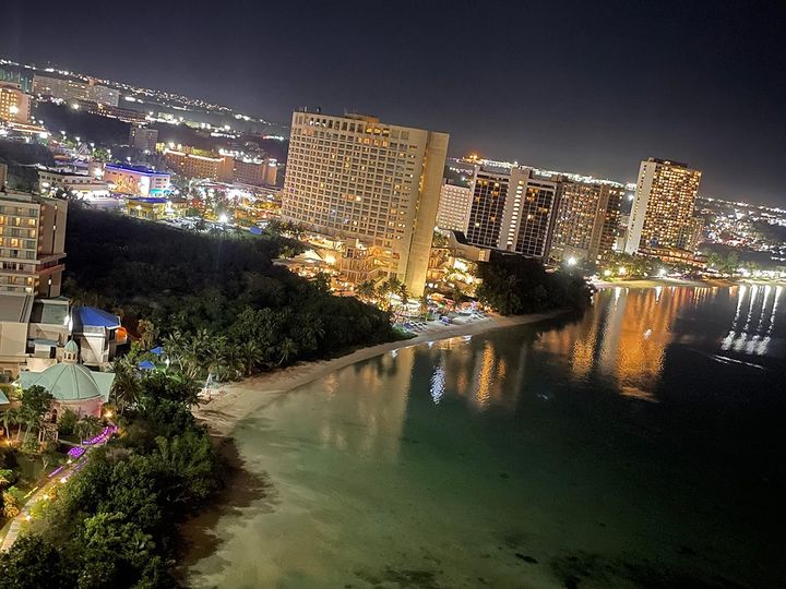客室からの夜景