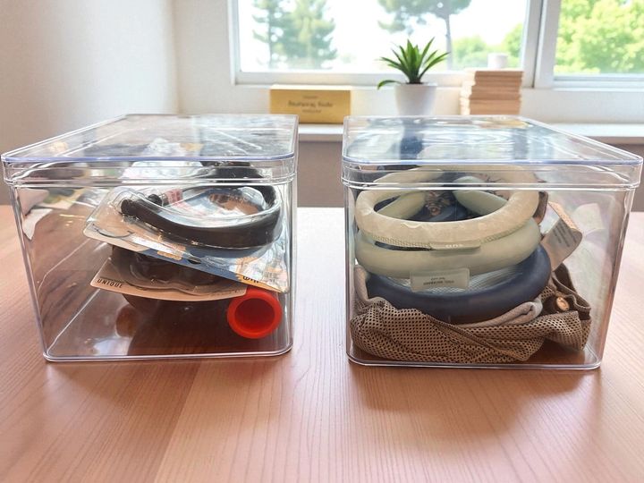 ダイソー「透明収納ケース」税込330円（JANコード：4549131590685）