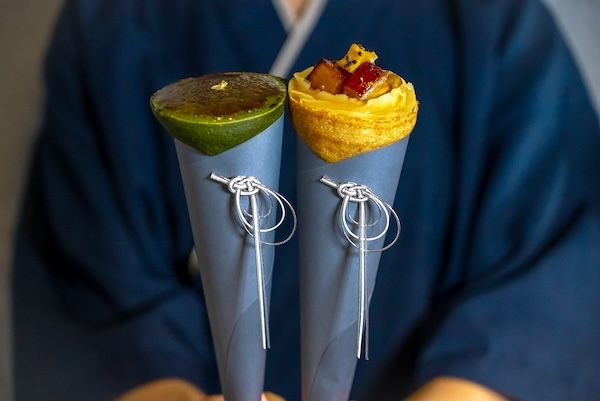 【大阪府大阪市】「浅草茶屋たばねのし 大阪心斎橋店」に春限定のクレープ＆ラテ登場。桜×掛川抹茶！