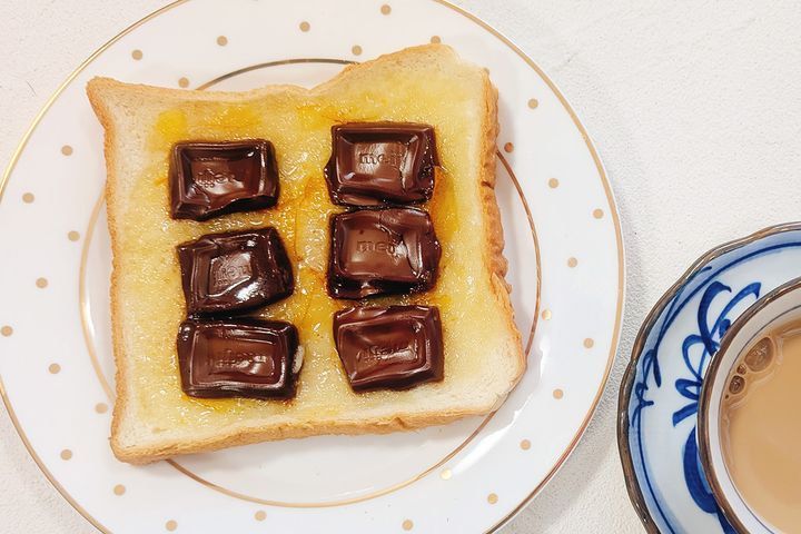 食パン、板チョコ、マーマレードで簡単！ スイートトースト