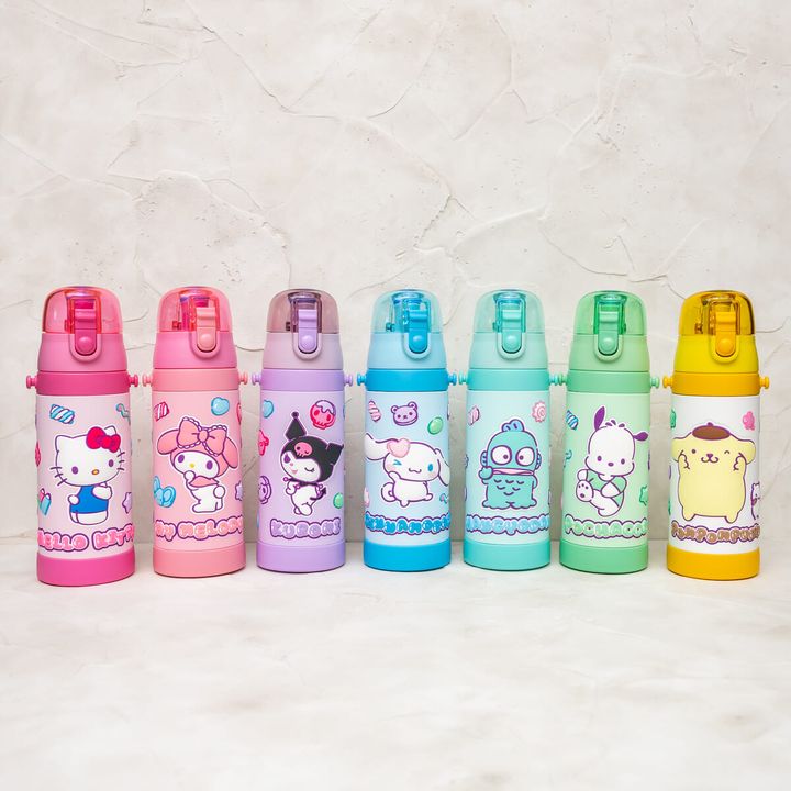 スケーター「サンリオキャラクターズ」ワンプッシュダイレクトボトル
