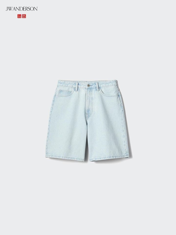 ユニクロのデニムハーフパンツ