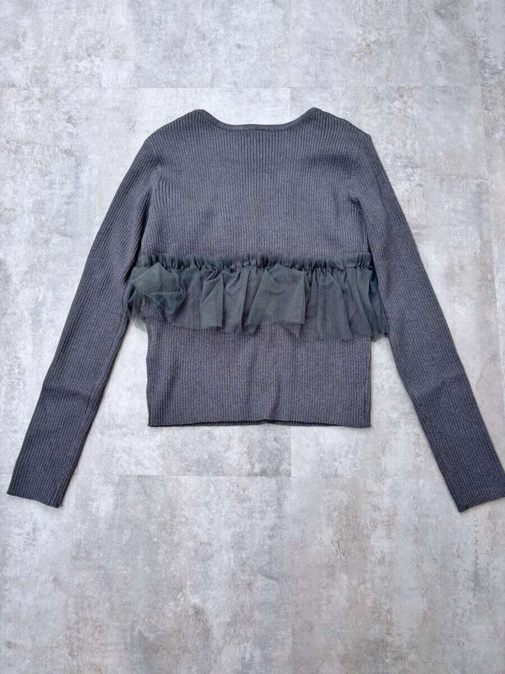 cocaチュールドッキングリブニット 背面