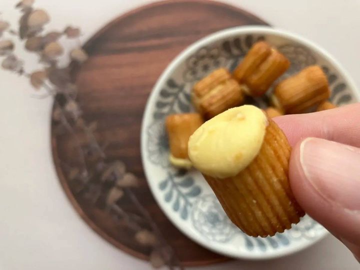 DAISO(ダイソー)：きらら 十勝カマンベールチーズあられ 35g