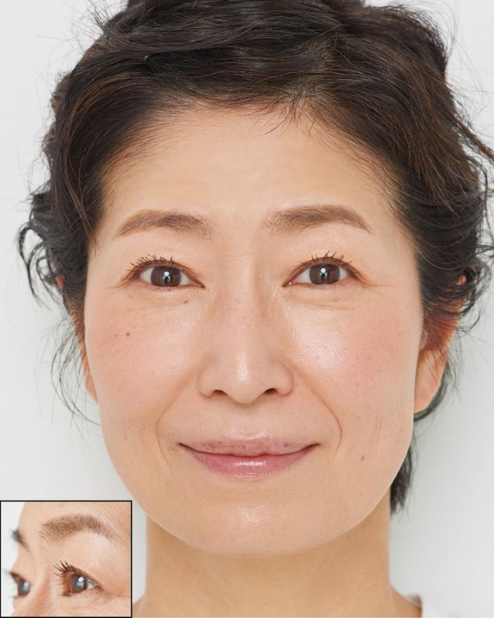 まつげメイクありのメイク