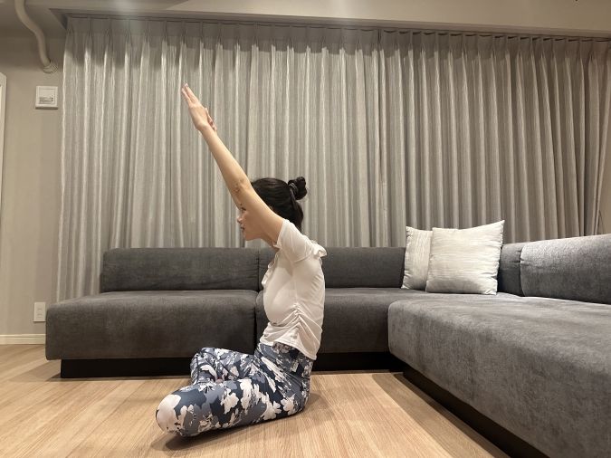 肩甲骨リセットエクササイズ NGな例