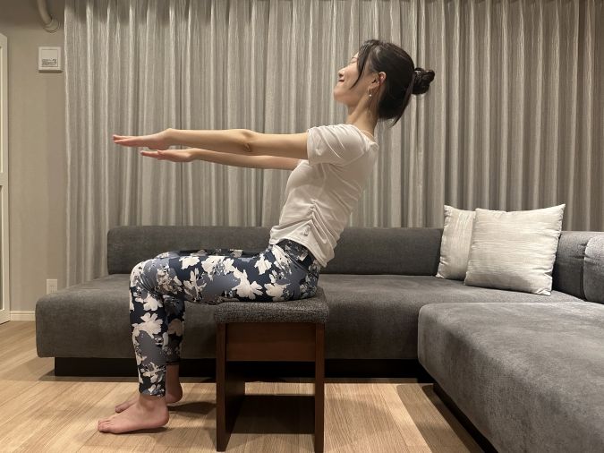 下腹引き締め姿勢トレ NGな例