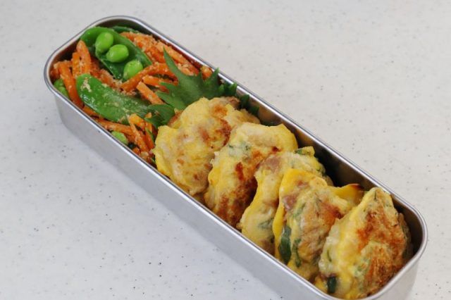 2品弁当の詰め方プロセス