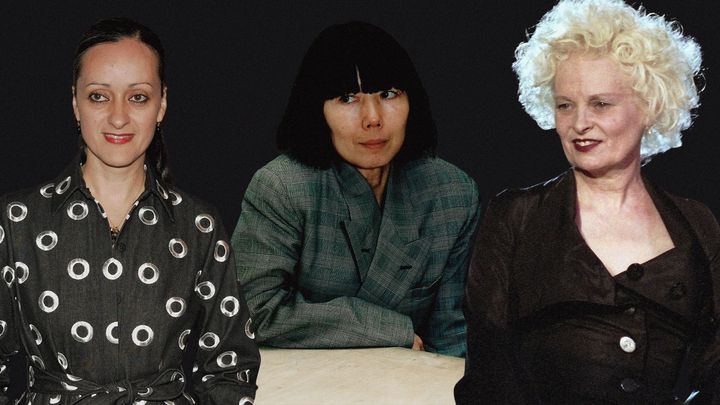 （左から）イザベル・トレド、川久保玲、ヴィヴィアン ・ウエストウッド。