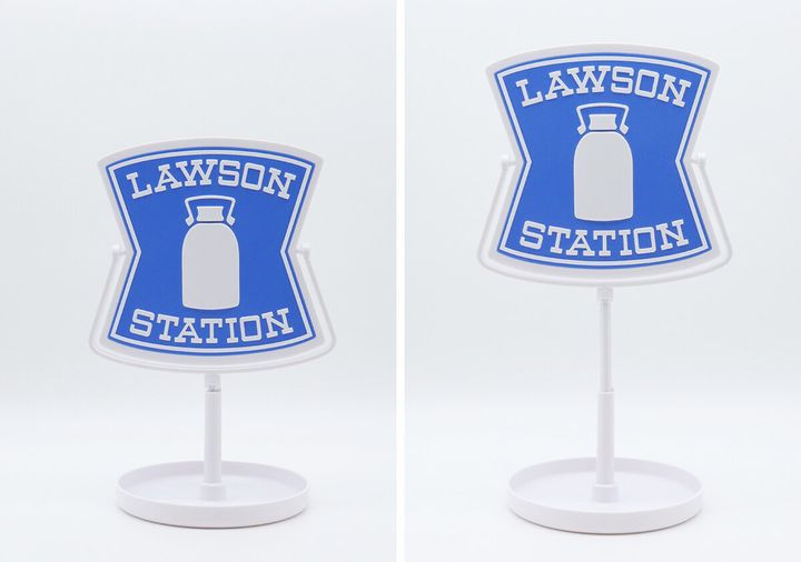 ローソン看板卓上ミラー高さ調整