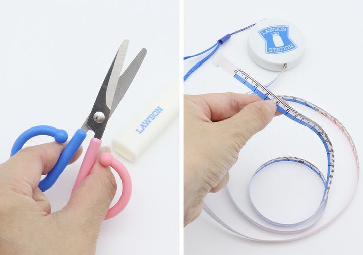 ローソン看板ステーショナリーセットはさみメジャー