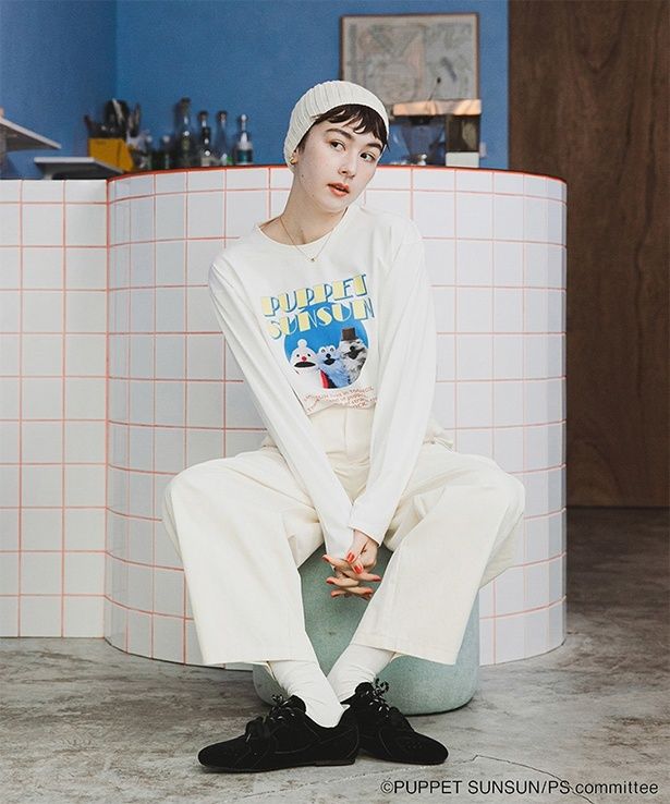 別注 SUNSUN グラフィックT(OFF WHITE)