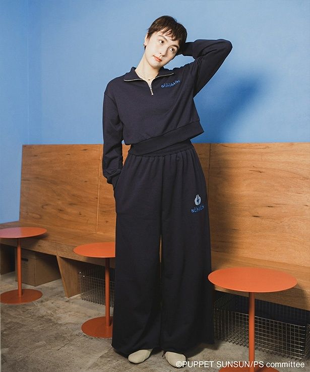 別注 SUNSUNスウェットパンツ(NAVY)