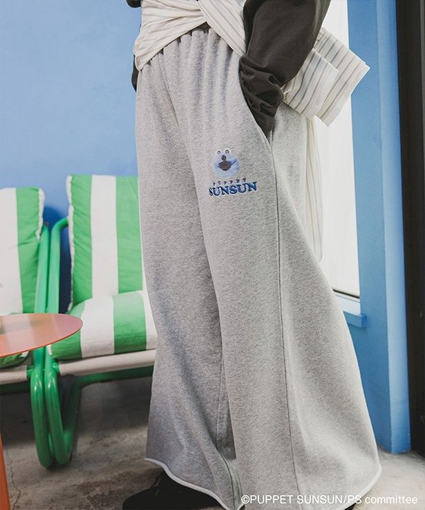 別注 SUNSUNスウェットパンツ(L.GRAY)