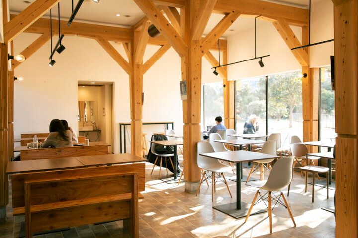 桜の季節に訪れたい♪木場公園内にある木のぬくもりを感じるカフェ「Park Community KIBACO」