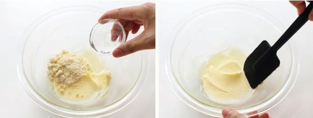 アーモンドパウダーと一緒に入れてから混ぜる （C）きゅうり／KADOKAWA