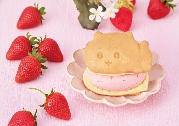 「ちいかわ焼き」いちご(ちいかわ) (C)nagano