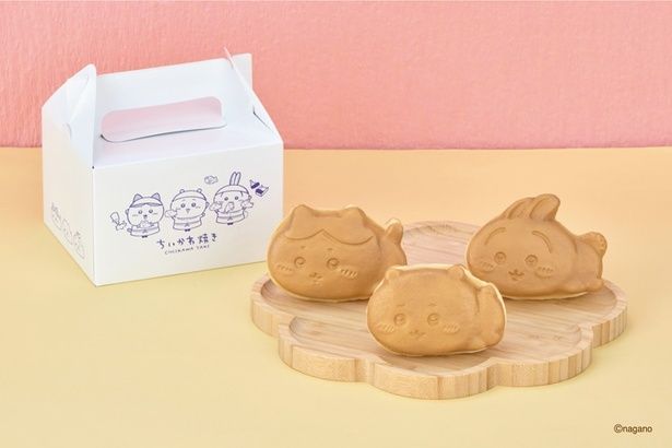 「ちいかわ焼き」3個入りのAセットとBセットのパッケージはコレ！ (C)nagano