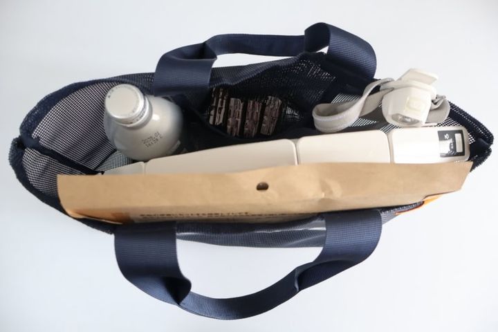 無印良品のおすすめ防災グッズ5選 トートバッグにしまったところ