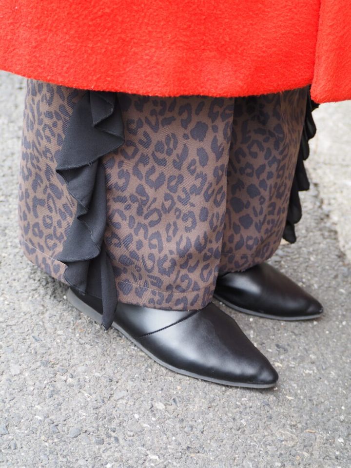 ヒョウ柄のパンツ