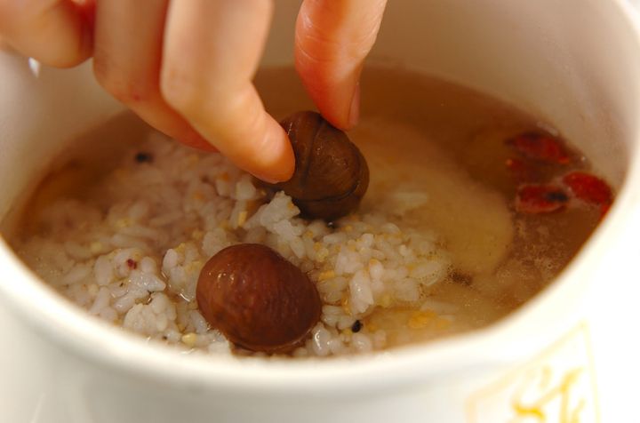 サムゲタン風鶏粥の作り方2