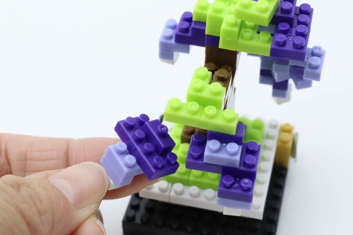 プチブロック（藤） 組み立て