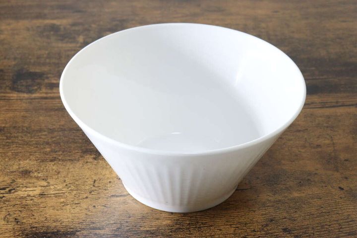 切立丼 15cm 白 デザイン