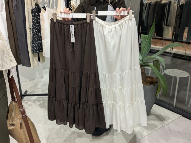 ティアードフレアスカート