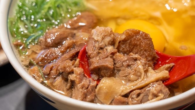 釜喜利うどん 牛すじ