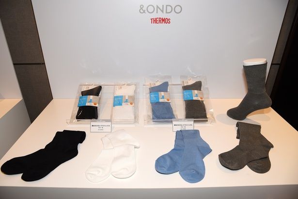 締め付けないドライソックス クルー丈(SL-C601G)(SL-C601B) 撮影：ソムタム田井