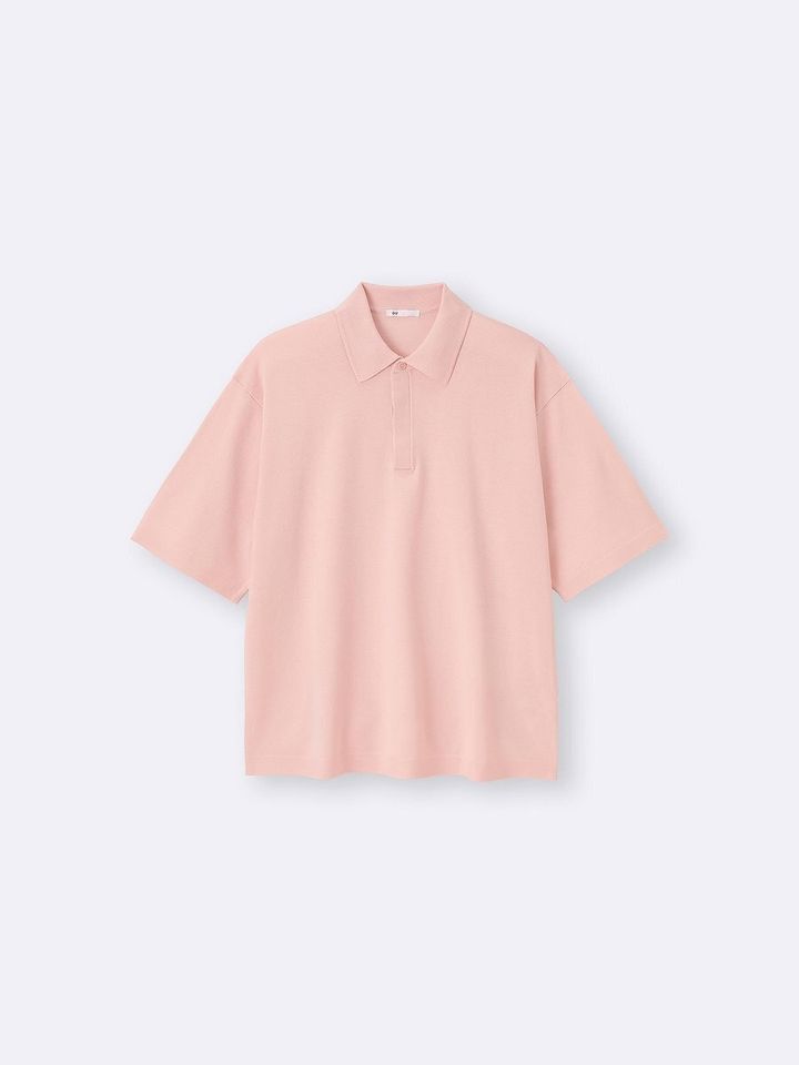 GUのウォッシャブルニットポロシャツ