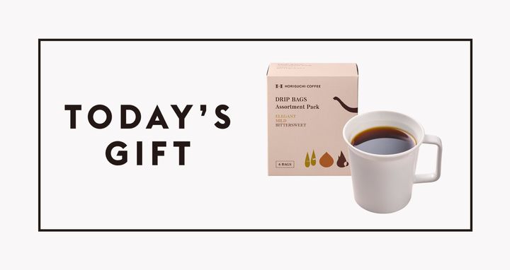 堀口珈琲のドリップバッグとコーヒー