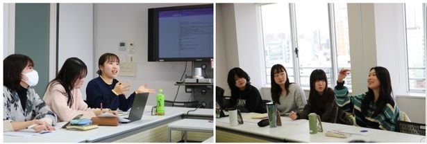 【写真】学⽣たちのアイデア出しの様⼦